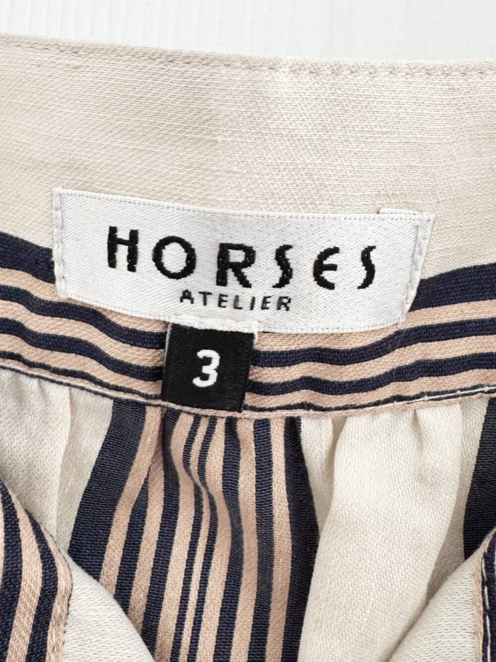 Horses Atelier "Blouson" Striped Maxi Dress in Soleil, size "3" (fits like Small - Picture 5 of 12